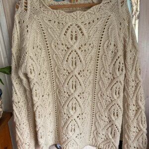 Next cream knitted long sleeve jumper